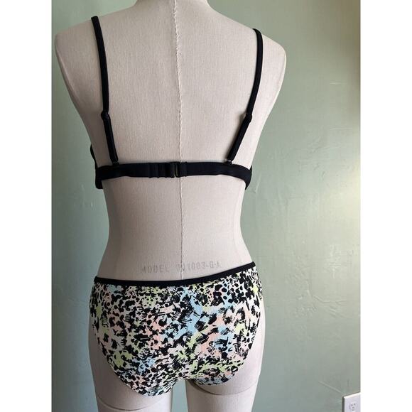 Target Xhiliration Multicolor Cheetah Print 2-piece Set Bikini Medium - Picture 2 of 4